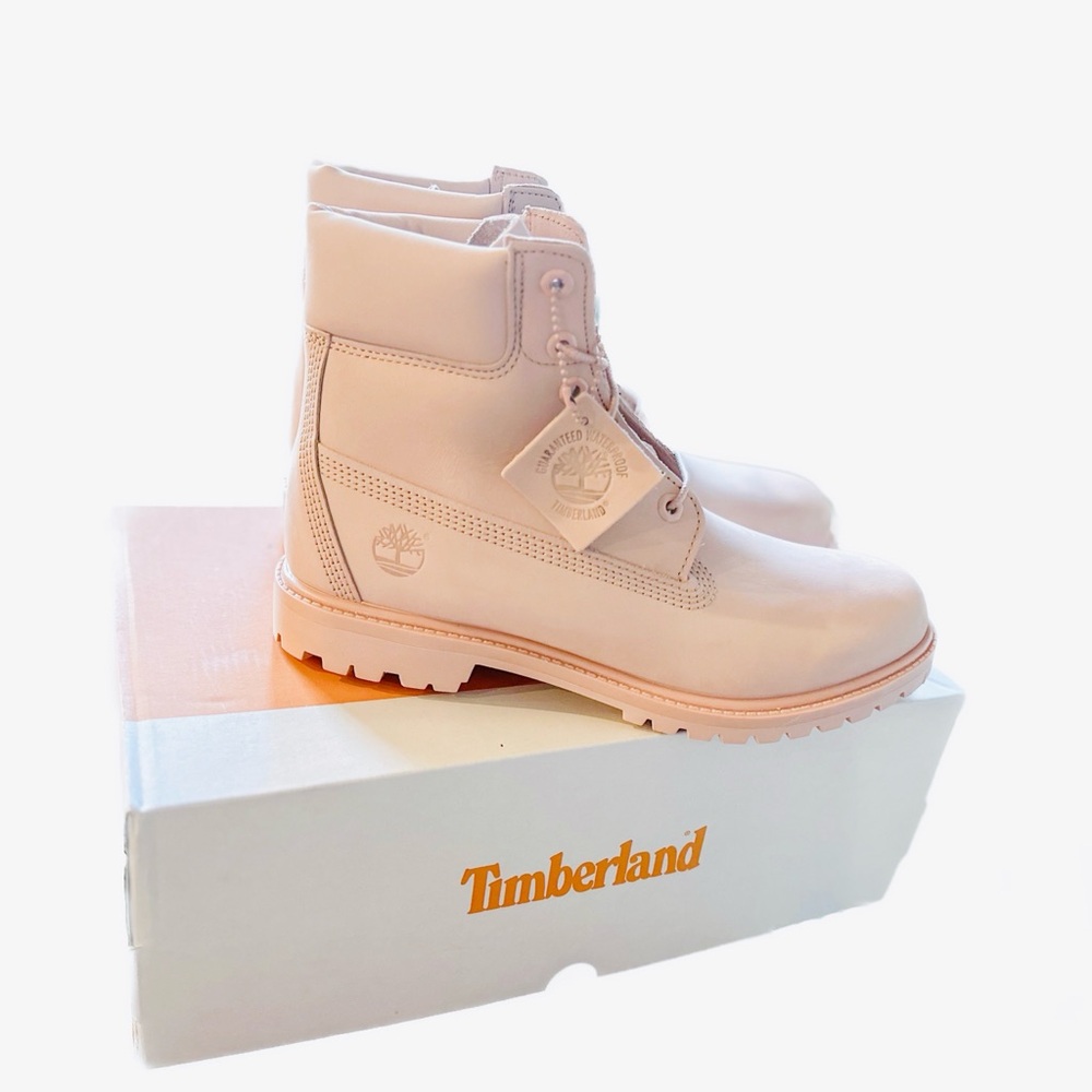 Timberland Premium 6-inch Waterproof Boots | Light Pink Nubuck | Women’s 10